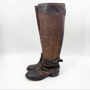 Freebird Aspen Distressed Leather Knee High Boots